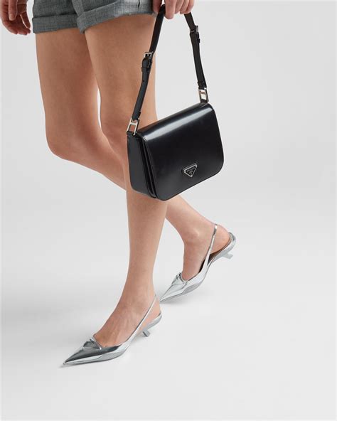 prada slingback argento|prada slingback sale.